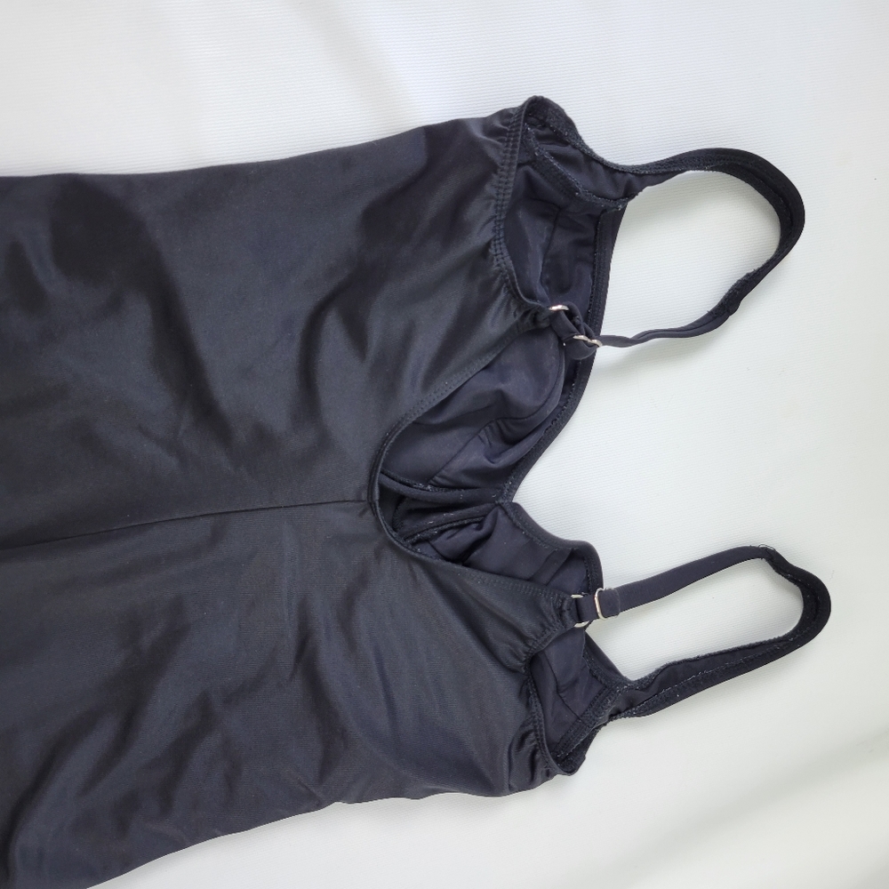MIRACLESUIT Black One Piece Swimsuit Sz 4/6 - Picture 6 of 11